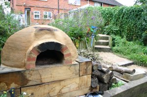The Finished Clay Oven in My Garden